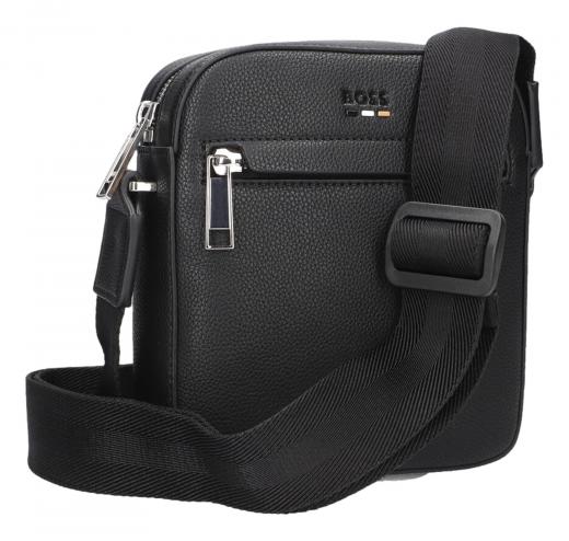 BOSS Tracolla Uomo Reporter Bag Ray_NS Zip 50536475 Similpelle Nero