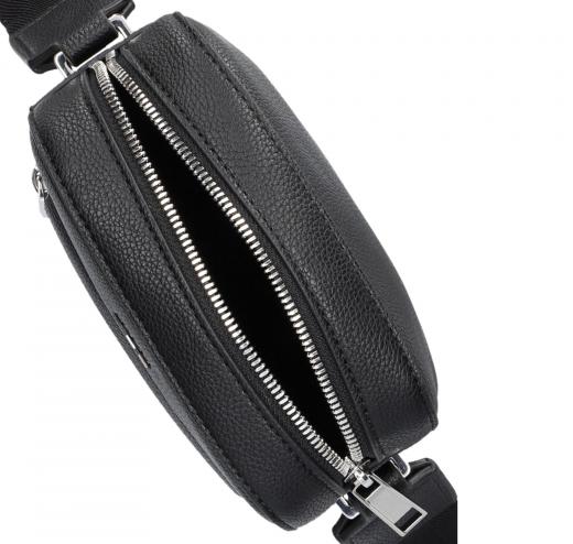 BOSS Tracolla Uomo Reporter Bag Ray_NS Zip 50536475 Similpelle Nero