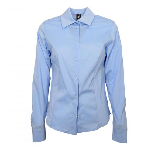MDM MADEMOISELLE DU MONDE Camicia Donna ART CA4761 Colore Celeste