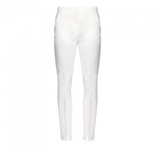 PINKO Pantalone Donna Bello Lino Stretch Colore Bianco