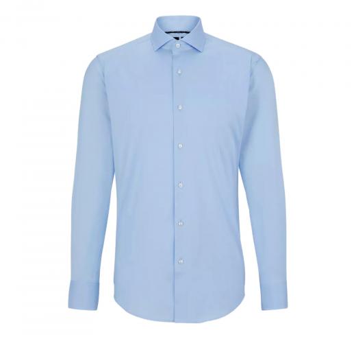 BOSS Camicia Uomo Slim Fit Elasticizzata Mod P-HANK-KENT-C1-222 50490361 Celeste