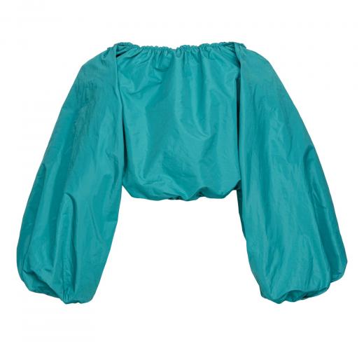 PINKO Coprispalle Donna Olta Shrug Taffeta Colore Azzurro/Turchese