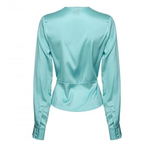 PINKO Blusa Donna in seta BARADERO Colore Verde