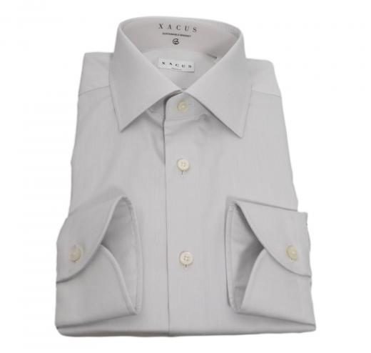 XACUS Camicia Uomo Classic Shirt Tailor 11209.035 Cotone Grigio Chiaro