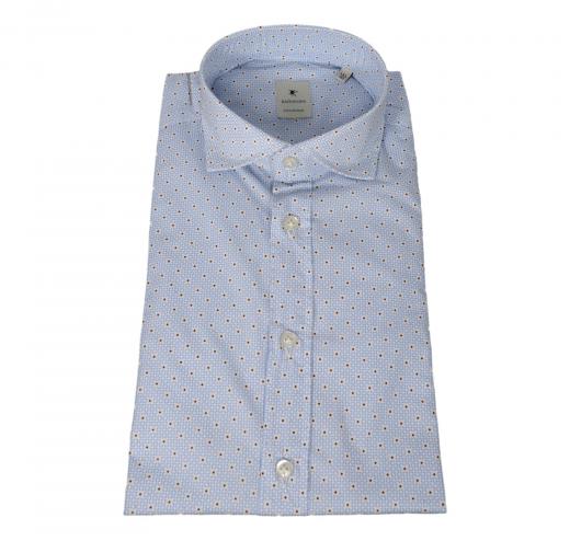 BASTONCINO Camicia Uomo Slim Fit B2470 Microfantasia