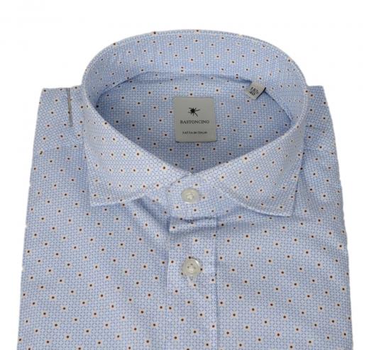BASTONCINO Camicia Uomo Slim Fit B2470 Microfantasia