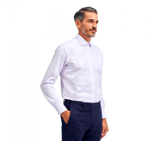 XACUS Camicia Uomo Tinta Unita Twill 11209036 Colore Lilla