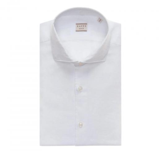 XACUS Camicia Uomo Puro Lino 41913002 Colore Bianco