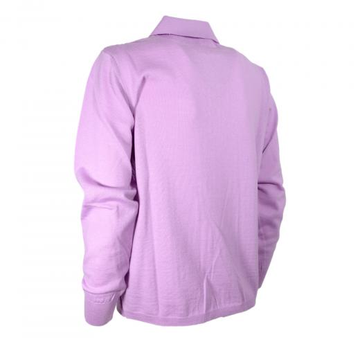ELISABETTA B. Polo Donna Pura Lana Merino Art. 169 Colore Glicine 78