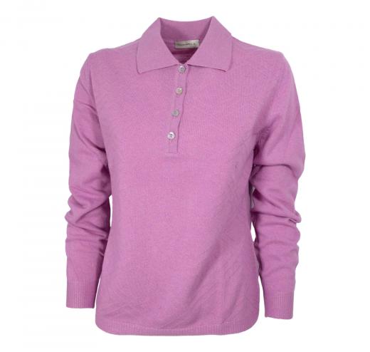 ELISABETTA B. Polo Donna Lana Art. 183 Colore Glicine 76