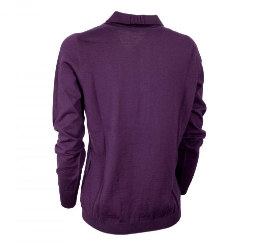 ELISABETTA B. Polo Donna Pura Lana Merino Art. 169 Colore Viola 65