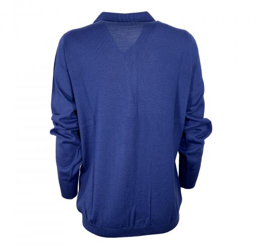 ELISABETTA B. Polo Donna Pura Lana Merino Articolo 170 Colore Bluett 03