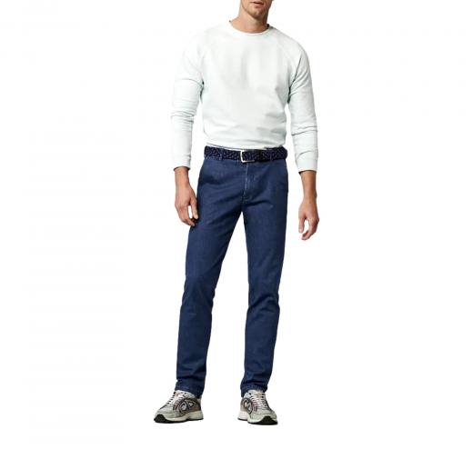 MEYER Pantalone Uomo Denim dark-stone Coolmax  Travel Chino Oslo 1-4122/18