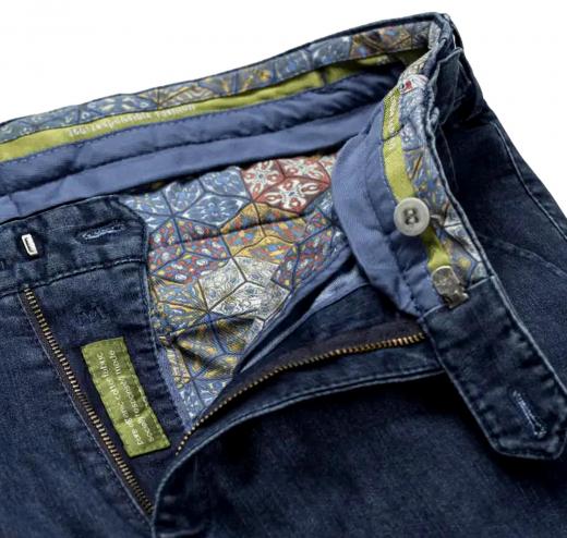 MEYER Pantalone Uomo Denim dark-stone Coolmax  Travel Chino Oslo 1-4122/18