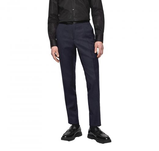 BOSS Pantaloni Da Smoking Slim Fit H-GENIUS-TUX-B1 50469186 Colore Blu Scuro