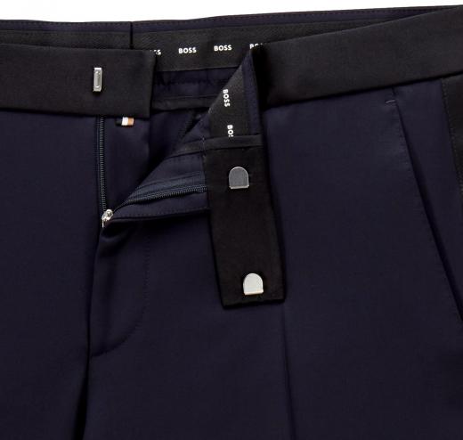 BOSS Pantaloni Da Smoking Slim Fit H-GENIUS-TUX-B1 50469186 Colore Blu Scuro