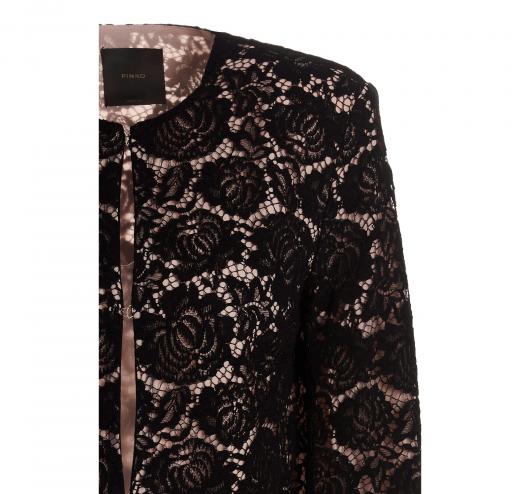 PINKO Giacca Donna in pizzo Quilmes Spencer Colore Nero