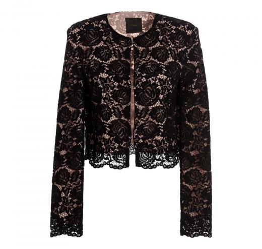 PINKO Giacca Donna in pizzo Quilmes Spencer Colore Nero