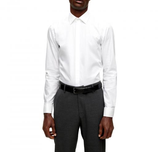 BOSS Camicia Polsini gemelli Slim Cotone Elasticizzato Facile Stiro 50480093