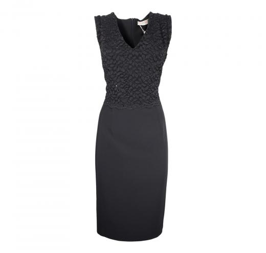 LISA KOTT Abito Donna con Pizzo Curvy Style 6060 Colore Nero
