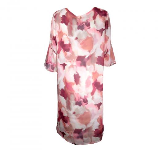 LISA KOTT Abito Donna con Fantasia Curvy Style 5005 Colore Rosa