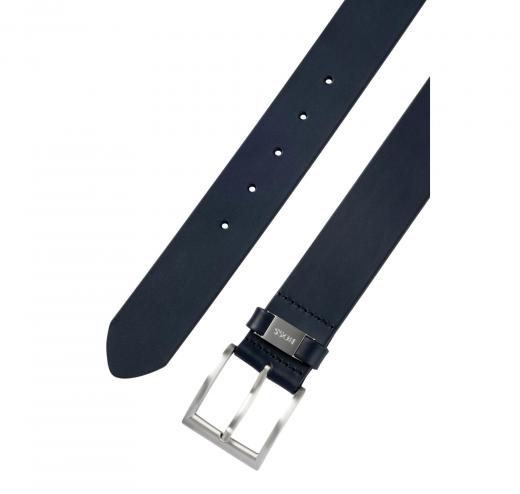 BOSS Cintura Connio in Pelle Brandizzato Sul Passante 50475116 Blu