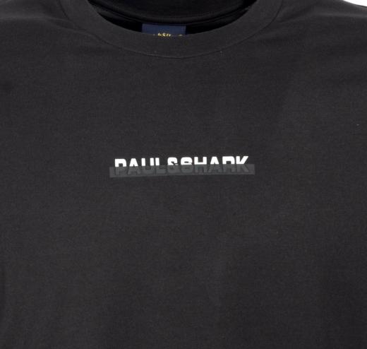 PAUL SHARK T-shirt Uomo In Cotone con Stampa 13311616 Col Nero