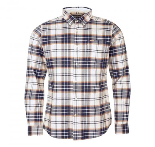 BARBOUR Camicia Uomo Portdown Tailored Shirt-Ecru MSH5035BE11 Col Multicolor