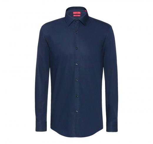 HUGO BOSS Camicia business slim fit in popeline di cotone C-Jenno  50289499 BLU