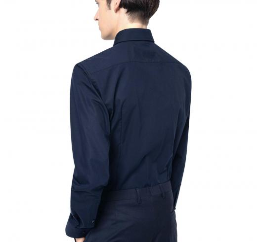 HUGO BOSS Camicia business slim fit in popeline di cotone C-Jenno  50289499 BLU