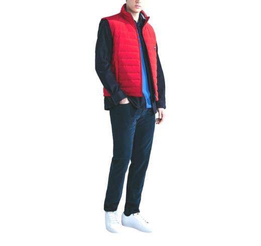 PAUL SHARK Overshirt Uomo In Velluto Di Cotone 13313146 Colore Blu