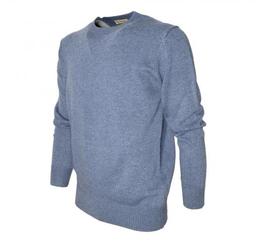 CASHMERE COMPANY Maglia Uomo Girocollo Lana e Cashmere 129 IU204711 Colore Blu Denim