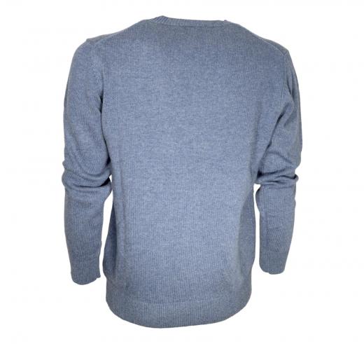 CASHMERE COMPANY Maglia Uomo Girocollo Lana e Cashmere 129 IU204711 Colore Blu Denim