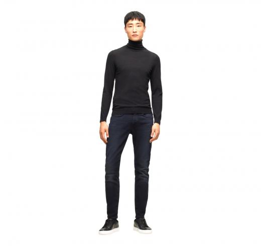 BOSS Jeans Slim Fit In Denim Italiano Morbido Delaware3-1 50501045 Dark Blu