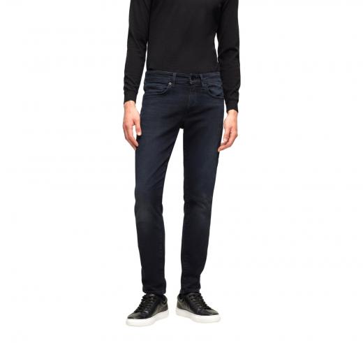 BOSS Jeans Slim Fit In Denim Italiano Morbido Delaware3-1 50501045 Dark Blu