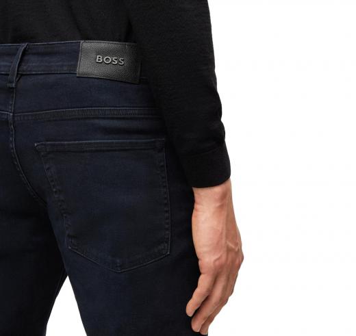BOSS Jeans Slim Fit In Denim Italiano Morbido Delaware3-1 50501045 Dark Blu