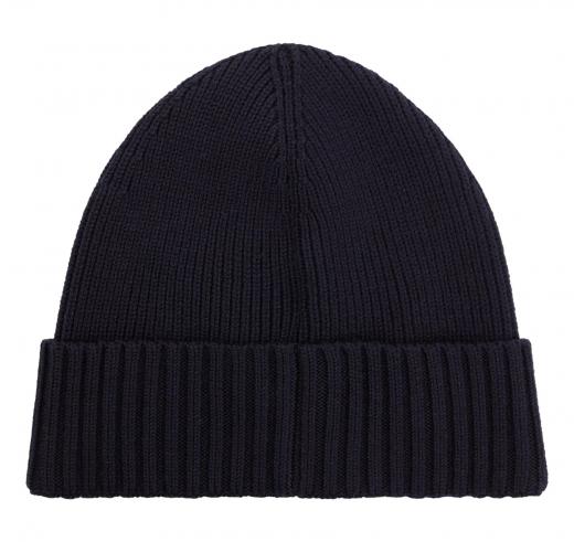 BOSS Berretto Uomo FATI 50495306 Lana Vergine Blu Scuro