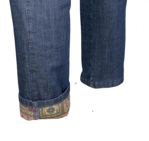 MEYER Jeans Uomo Modello Roma in Denim Termico Foderato Internamente 2-3923/17 Blu