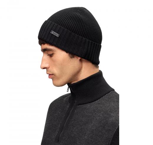 BOSS Berretto Uomo FATI 50495306 Lana Vergine Nero