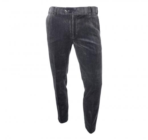 MEYER Pantalone da Uomo in Velluto Modello Roma 2-437/08 Colore Grigio