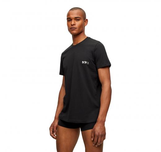 BOSS Set Intimo in Cotone con T-Shirt e Boxer TSHIRTRN+TRUNK GIFT - 50499659 Nero