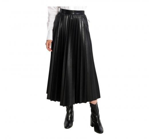 BOSS Gonna Donna A Trapezio In Materiale Goffrato Con Pieghe VEPLIKA 50501719 Colore Nero