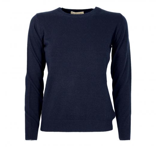 CASHMERE COMPANY Maglia Donna Girocollo In Cashmere Lana ID204116 1210 Colore Blu