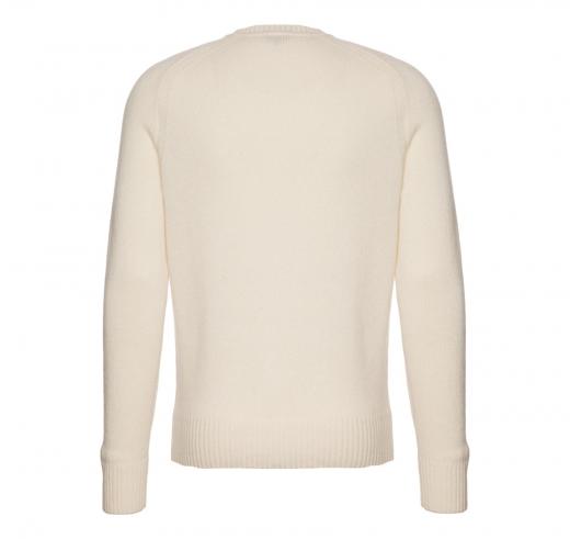 BOSS Maglione Uomo Regular Fit In Puro Cashmere Maglio 50500668 Colore Bianco