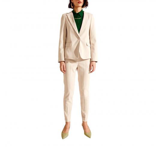 MDM Mademoiselle du Monde Tailleur Donna Articolo GI4778 Colore Beige Chiaro