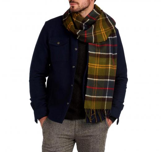 Barbour Sciarpa Uomo Yaxley Tartan USC0324TN11 Colore Classic Tartan