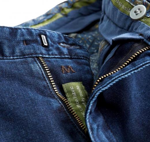 MEYER Pantalone Uomo Modello Oslo Tessuto Denim Thermolite Elasticizzato 2-3921/18