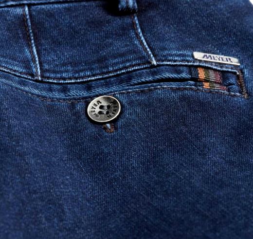 MEYER Pantalone Uomo Modello Oslo Tessuto Denim Thermolite Elasticizzato 2-3921/18