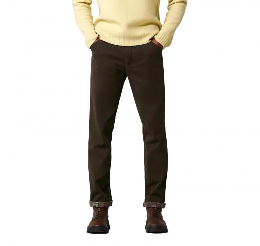 MEYER Pantalone Uomo Thermal Tricotine Modello Chicago 2-3926/29 Perfect Fit Colore Verde
