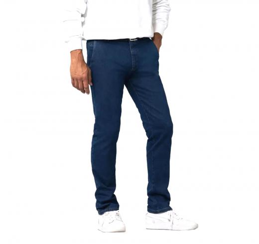 MEYER Pantalone Jeans Uomo Denim Chino Modello Roma Regular Fit 9-629/20 NOS Colore Blu Stone